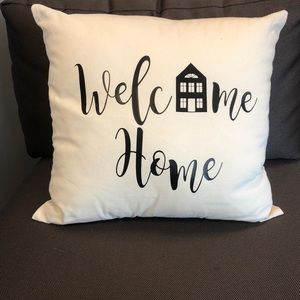 Welcome Home throw pillow